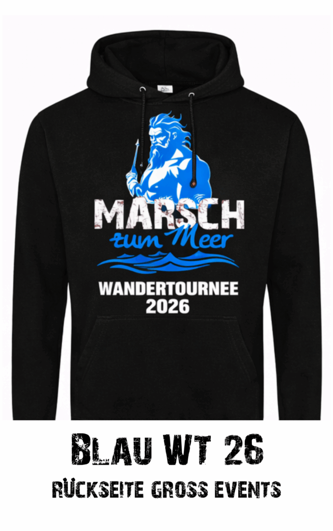 Hoodie Wandertournee 2026 Schwarz